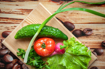 Натюрморт из овощей