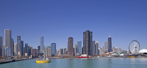 Naklejka premium Chicago cityscape