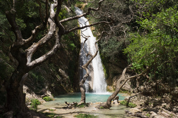 Neda waterfalls, Kyparissia, Peloponnese, Greece