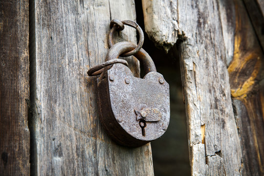 Old Rusty Padlock