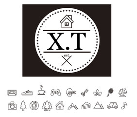 XT Initial Logo for your startup venture