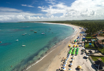 Aerial View of Porto de Galinhas, Pernambuco, Brazil
