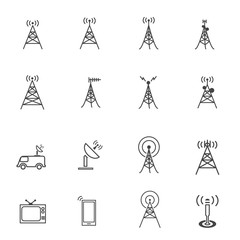 Antenna icon set