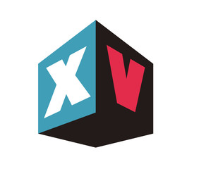 XV Initial Logo for your startup venture