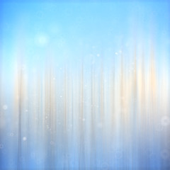 blue gradient background with snowflakes Winter bokeh