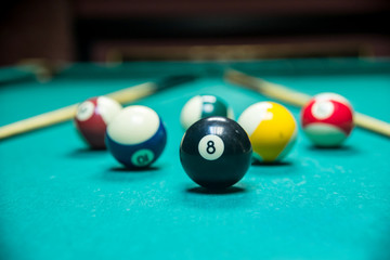 Billiard balls pool