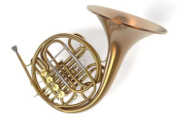 Obraz premium 3d renderings of french horn