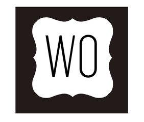 WO Initial Logo for your startup venture