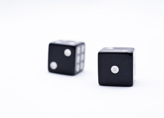 two black dice