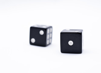 Fototapeta premium two black dice