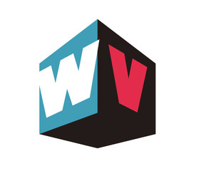 WV Initial Logo for your startup venture