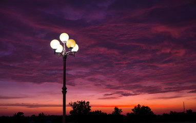 Street Light after Sunset