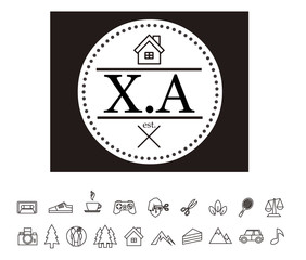 XA Initial Logo for your startup venture