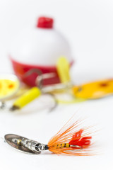 Closeup view of Fishing Tackle Equipment