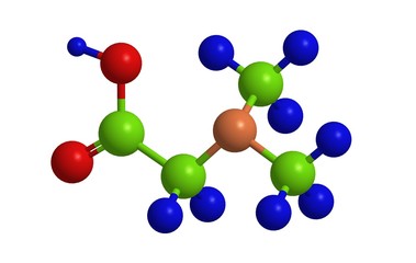 Molecular structure of Dimethylglycine (vitamin B16)