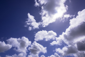 南国の雲と太陽