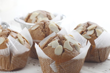 Cup cake of cocoa filled.