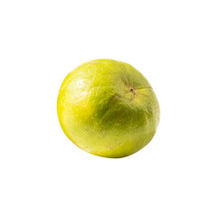 One lemon isolated on a white background