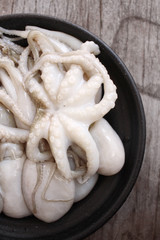 Fresh octopus food