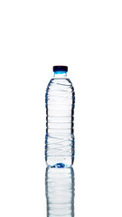 Bottle of water isolated on a white background