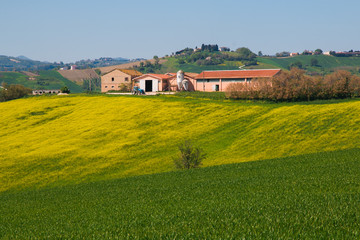 Photo of farmhouse in the marches region