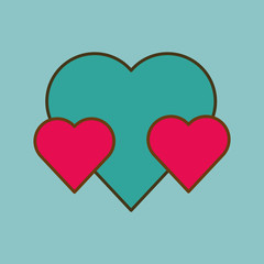 love and heart design , valentines related icon