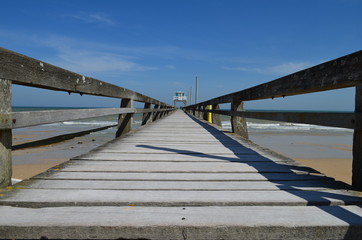 Obraz premium La jetée de Luc sur Mer (Calvados-Normandie)