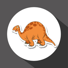dinosaur icon design , prehistoric animal vector icon
