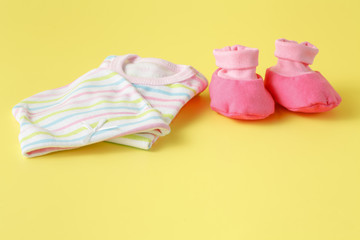 Pink baby shoes