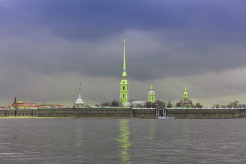 Peter and Paul fortress (Petropavlovskaya fortress).