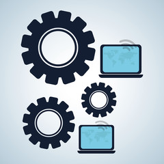 Illustration design of call center, editable vector