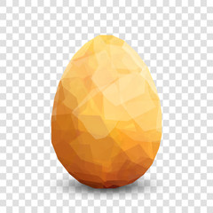 Golden egg. Vector illustration