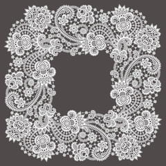 Square Lace Frame.