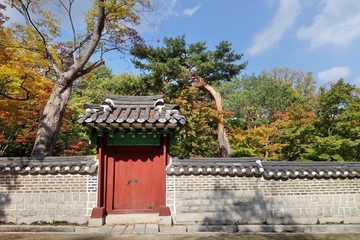Changdeokgung Palace in autumn