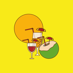 Icon of vacations design, vector illustration