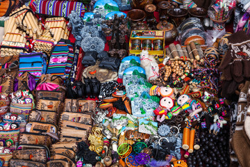 Fototapeta premium souvenirs in a street market