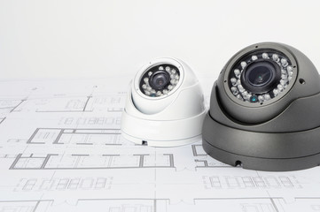 CCTV Cameras  - obrazy, fototapety, plakaty
