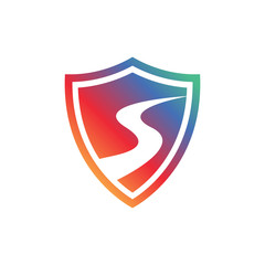 Fototapeta premium Abstract Shield, Security Technology, Medieval Shield, Safety Symbol