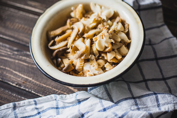 ingredients for cooking in rustic style
