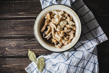 ingredients for cooking in rustic style