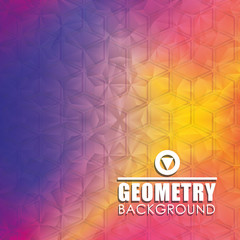 Geometry multicolored background, vector design
