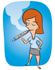 Vaping Woman
