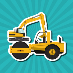 road roller graphic design , editable graphic, industrial transport machine concept