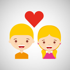 loving couple design 