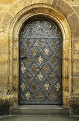 Side entrance in Castle Hradcany,  Prague.