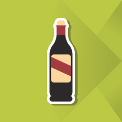 Icon design of wine , vector illustration