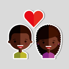 loving couple design 