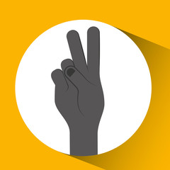 Obraz premium hand language design 