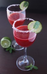 homemade strawberry Daiquiri