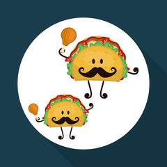 Flat illustration about fast food design 